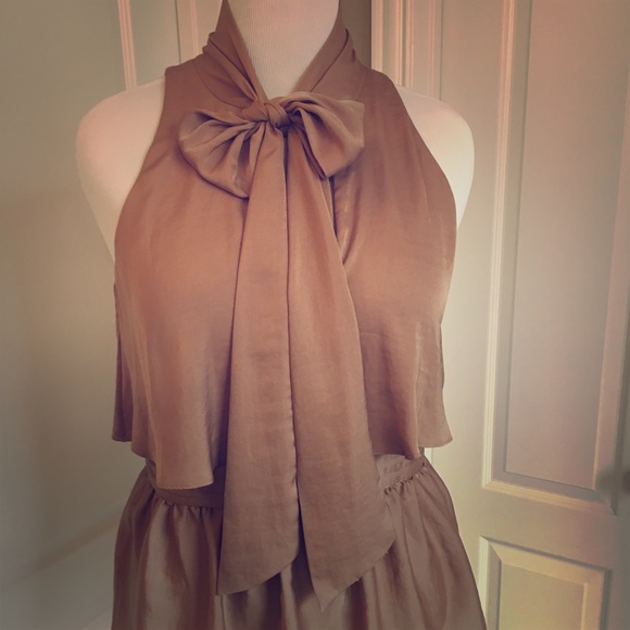 BCBGMaxAzria Tops - BCBGMAXAZRIA Camel Celine Top Size L